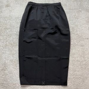 JCrew Long pencil skirt in faille Black